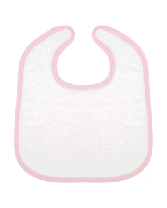 bavoir K833 Blanc Rose