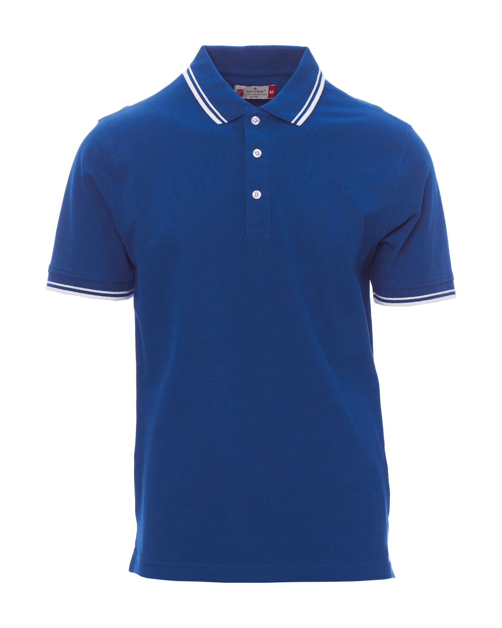 polos skipper bleu roi blanc