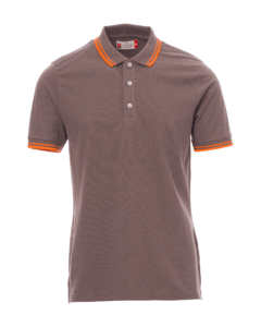 polos skipper gris cendré chiné orange