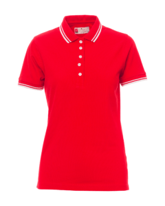 polos skipper lady rouge blanc
