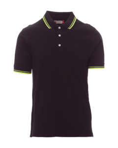 polos skipper noir jaune néon