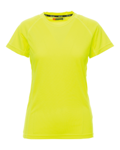 tee-shirts runner lady jaune fluo