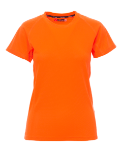 tee-shirts runner lady orange fluo