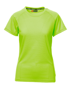 tee-shirts runner lady vert fluo