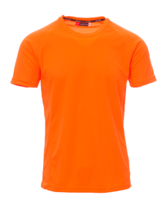 tee-shirts runner orange fluo
