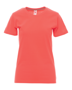 tee-shirts sunset lady corail chaud