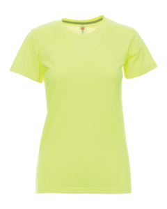 tee-shirts sunset lady jaune fluo