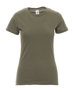 tee-shirts sunset lady vert militaire