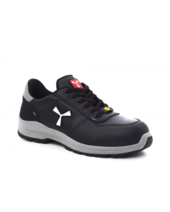 Chaussure de sécurité S3 Get Force Low Cuir Fleur Noir côté